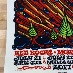 String Cheese Incident - 2017 Jeff Wood Poster Morrison, CO Red Rocks Colorado