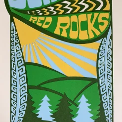 Yonder Mountain String Band - 2008 Tripp Poster Red Rocks Morrison, CO