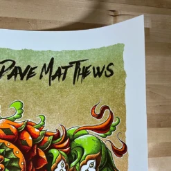 Gig Posters Dodo - 2021 BioWorkz Poster Dave Matthews Band Orange