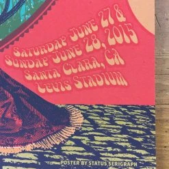 Grateful Dead/Fare Thee Well - 2015 Status Serigraph Poster Santa Clara, CA Levi