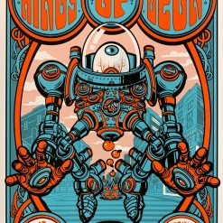Kings Of Leon - 2017 Jesse Philips Poster Edmonton, AB Rogers Place