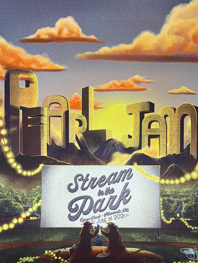 Railey Bace Prints Pearl Jam - 2021 Bailey Race Poster Missoula, MT Streaming AP Gig Posters 3 Railey Bace Prints Pearl Jam - 2021 Bailey Race Poster Missoula, MT Streaming AP Gig Posters