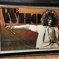 The Who - 2016 Chuck Sperry Poster Roger Daltry 50th Anniversary Tour FRAMED