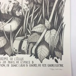 Gig Posters Big'n & The Great Brain - 2013 Justin Santora Poster Belgium Tour