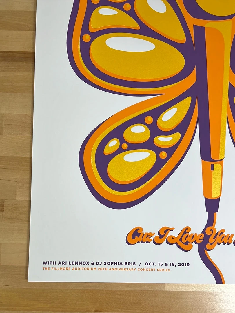 Colorado Lizzo - 2021 Mike Tallman Poster Denver, CO The Fillmore 8 Colorado Lizzo - 2021 Mike Tallman Poster Denver, CO The Fillmore