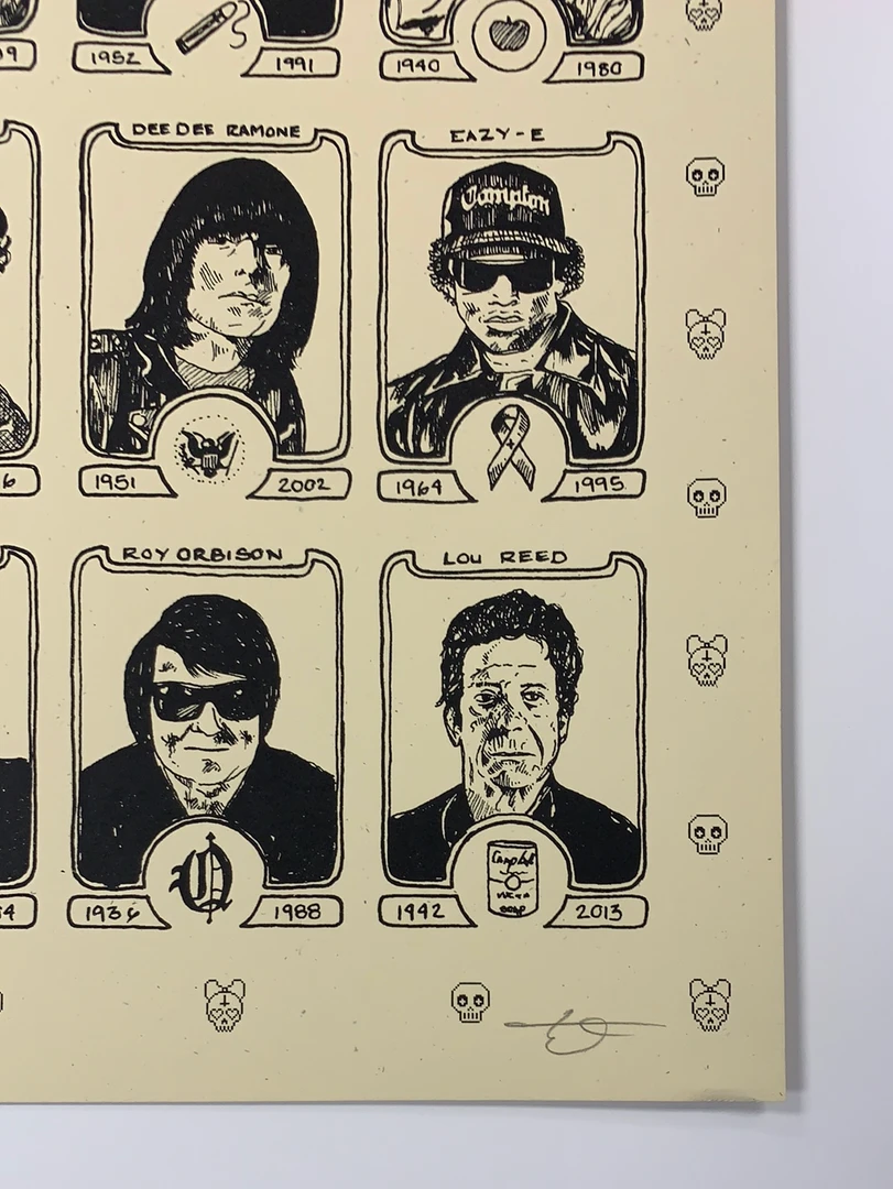 Dead Rock Stars - Fugscreens Studios Poster Art Print 9 Dead Rock Stars - Fugscreens Studios Poster Art Print