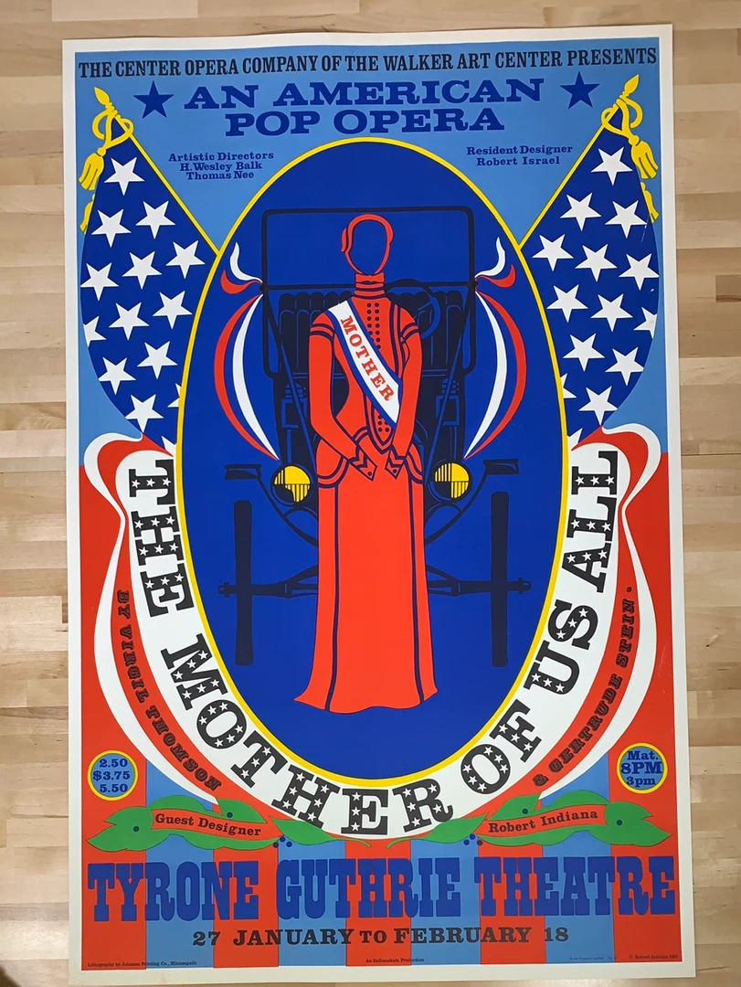 Art Prints The Mother Of Us All - Robert Indiana 1967 Art Print Original Vintage 4 Art Prints The Mother Of Us All - Robert Indiana 1967 Art Print Original Vintage