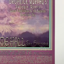 Lee Conklin MHP 116 Dropkick Murphys - 2001 Poster Maritime Hall San Fran 1st