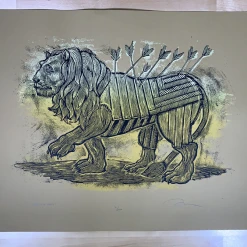 Serengeti Ghost - 2009 Dan Grzeca Poster Art Print Light Brown