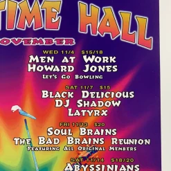 Greg Coiner MHP 53 Men At Work - 1998 Poster Maritime Hall San Fran 1st