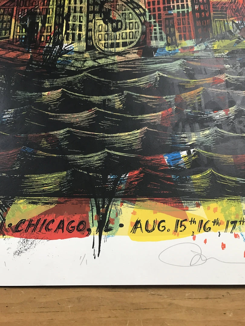 Phish - 2011 Dan Grzeca Poster Chicago, IL UIC TEST Print 8 Phish - 2011 Dan Grzeca Poster Chicago, IL UIC TEST Print