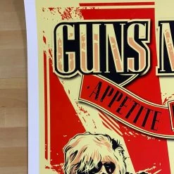 Sold Out Posters Guns N' Roses - 1987 Poster Manchester, UK Appetite For Destruction Gig Posters