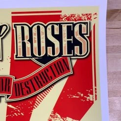 Sold Out Posters Guns N' Roses - 1987 Poster Manchester, UK Appetite For Destruction Gig Posters