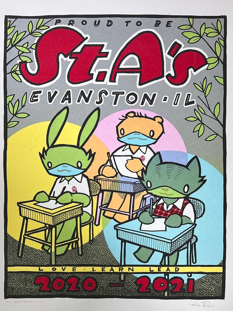 Art Prints St. A's - 2020-2021 Jay Ryan Poster Evanston, IL 3 Art Prints St. A's - 2020-2021 Jay Ryan Poster Evanston, IL