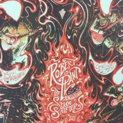 Robert Plant - 2015 Miles Tsang Poster Cary, NC Booth Amphitheater VARIANT