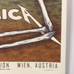 Metallica - 2019 Dan Grissom Poster Vienna, Austria Gig Posters