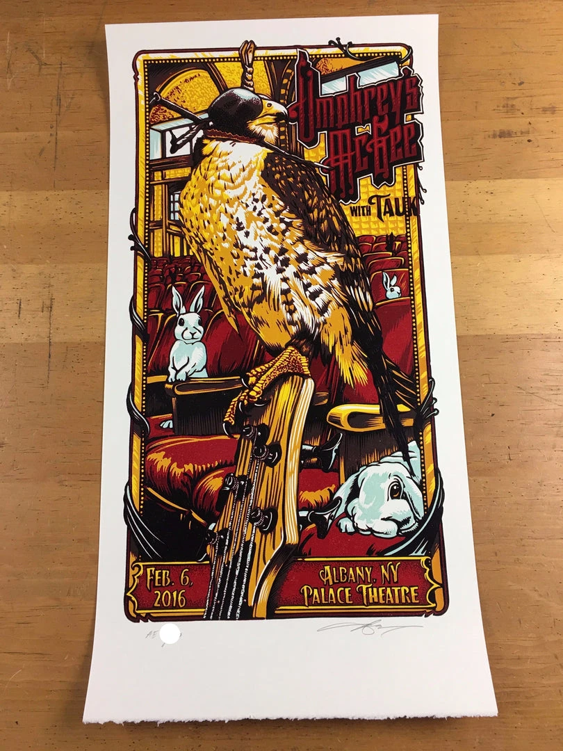 Umphrey's McGee 2016 - AJ Masthay Poster Albany, NY Palace Theatre Gig Posters 5 Umphrey's McGee 2016 - AJ Masthay Poster Albany, NY Palace Theatre Gig Posters