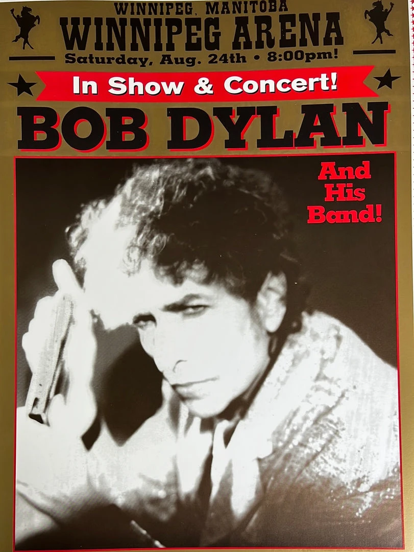 Bob Dylan - 2002 Geoff Gans Poster Winnipeg, Mantoba 3 Bob Dylan - 2002 Geoff Gans Poster Winnipeg, Mantoba