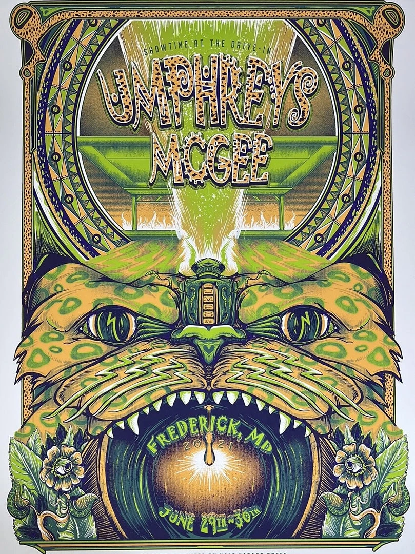 Half Hazzard Press Gig Posters Umphrey's McGee - 2021 Half Hazard Poster Frederick, MD 3 Half Hazzard Press Gig Posters Umphrey's McGee - 2021 Half Hazard Poster Frederick, MD