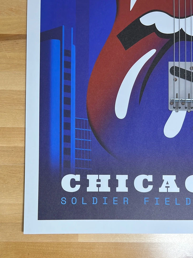 Sold Out Posters Rolling Stones - 2019 Poster Chicago, IL Soldier Field No Filter Tour 6/25 8 Sold Out Posters Rolling Stones - 2019 Poster Chicago, IL Soldier Field No Filter Tour 6/25