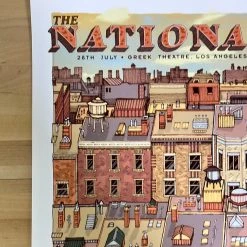 The National - 2016 Karl Tagle Poster Los Angeles, CA The Greek