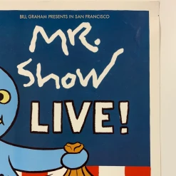 Gig Posters David Cross Mr. Show - 2002 Mats O. Stromberg Poster The Warfield Theatre San Fran 1st