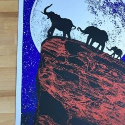 Sold Out Posters Elephant Revival - 2017 Poster Red Rocks Morrison, CO Colorado