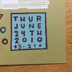 Nonagon - 2010 Jay Ryan Poster Chicago Quenchers Saloon Chicago, IL