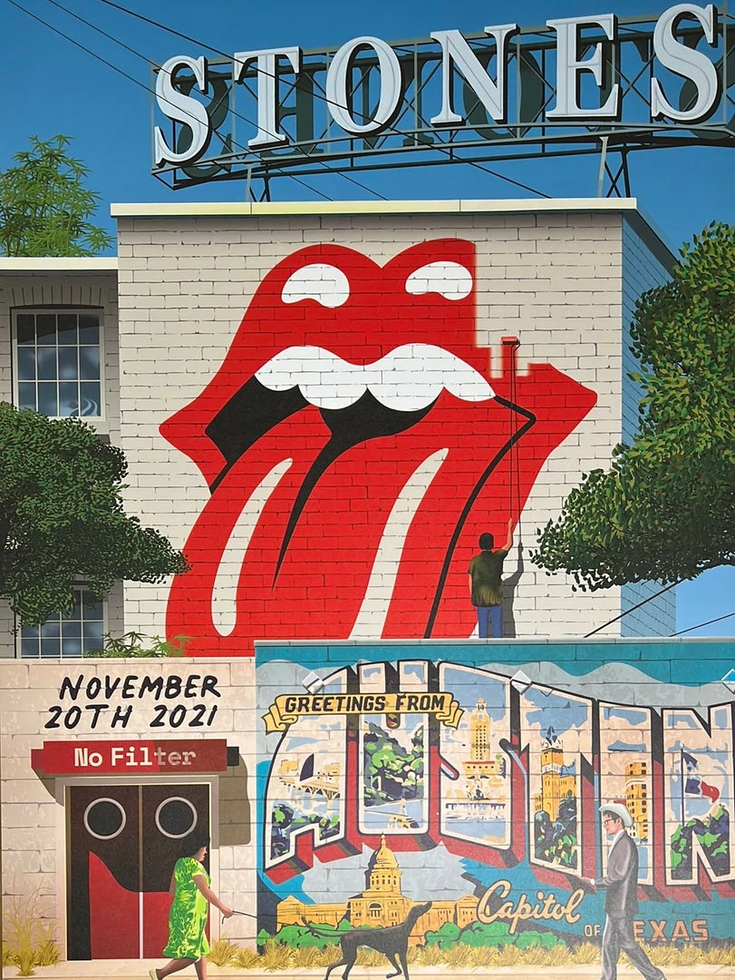 Sold Out Posters Rolling Stones - 2021 Poster No Filter Tour Austin, TX Gig Posters 3 Sold Out Posters Rolling Stones - 2021 Poster No Filter Tour Austin, TX Gig Posters