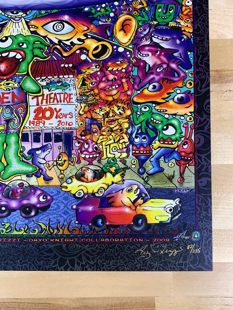 Colorado Leftover Salmon & Friends - 2009 Scramble Campbell Rizzi Poster Denver, CO Ogden Theatre 7 Colorado Leftover Salmon & Friends - 2009 Scramble Campbell Rizzi Poster Denver, CO Ogden Theatre