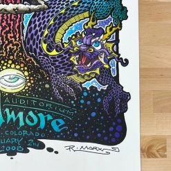 Keller Williams - 2008 Robert Marx Poster The Fillmore, Denver, CO