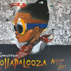 Lollapalooza - 2011 Hebru Brantley Numbered Edition Poster Gig Posters