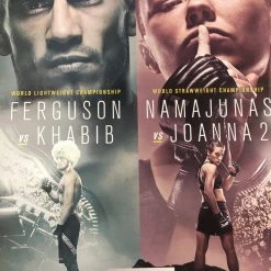 Sold Out Posters UFC 223 - 2018 Poster Ferguson Vs Khabib Namajuna Vs Joanna