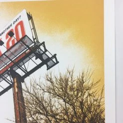 Flatstock 20 - 2009 Dan MacAdam Crosshair Poster Austin, TX Austin Convention Ce Gig Posters