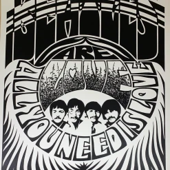 Gig Posters The Beatles - 1967 Jim Phillips Poster 2nd Edition/220 S/N With COA