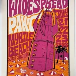Widespread Panic - 2008 Methane Poster Myrtle Beach, SC AP
