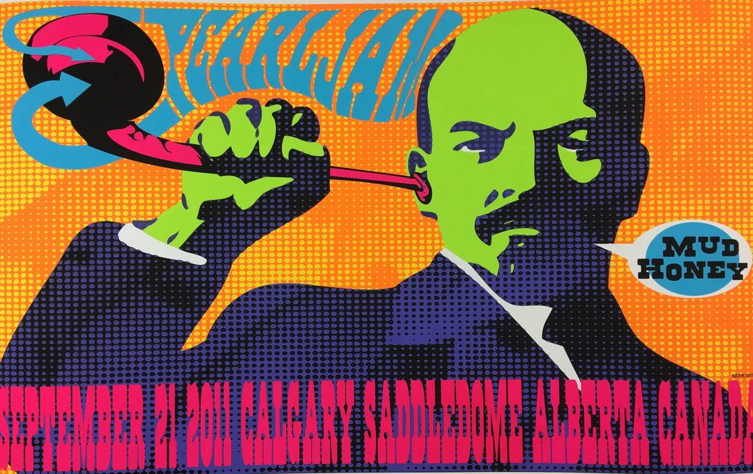 Pearl Jam - 2011 Frank Kozik Poster Calgary, AB, CAN Saddledome 1st Edition 3 Pearl Jam - 2011 Frank Kozik Poster Calgary, AB, CAN Saddledome 1st Edition