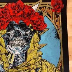 Grateful Dead - 2021 Rhys Cooper Poster Art Print Gold Foil