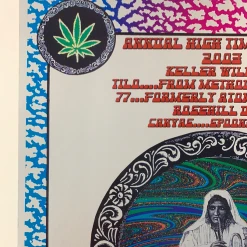 Gig Posters High Times Party - 2003 Brian Salvador Curley Poster Austin, TX 10 Gig Posters High Times Party - 2003 Brian Salvador Curley Poster Austin, TX