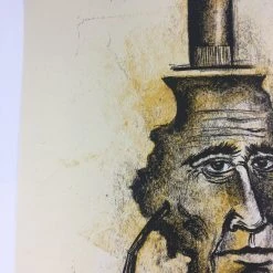 Land Of Lincoln - 2015 Dan Grzeca Poster Art Print Yellow