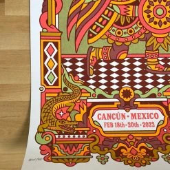 Gig Posters Dave Matthews Band - 2022 Bene Rohlmann Poster Cancun N1