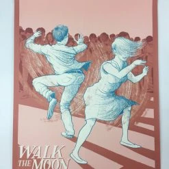 Walk The Moon - 2015 Justin Santora Poster Philadelphia, PA Theatre Of The Livin Gig Posters