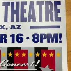 Bob Dylan - 2016 Geoff Gans Poster Phoenix, AZ Comerica Theatre Gig Posters