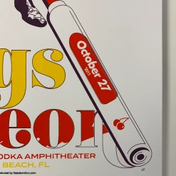 Kings Of Leon - 2017 Jason Malmberg Poster West Palm Beach, FL Gig Posters