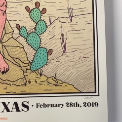 Metallica - 2019 Tyler Skaggs Poster El Paso, TX Don Haskins Center Gig Posters