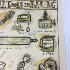 Essential Tools In Baking - 2012 Dan Grzeca Poster Art Print Art Prints
