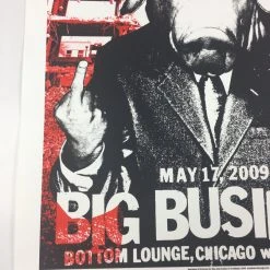 Big Business - 2009 Dan MacAdam Crosshair Poster Chicago, IL Bottom Lounge
