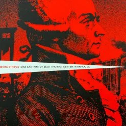 Jack White The White Stripes - 2007 Rob Jones Poster Fairfax, VA Parriot Center, GWU