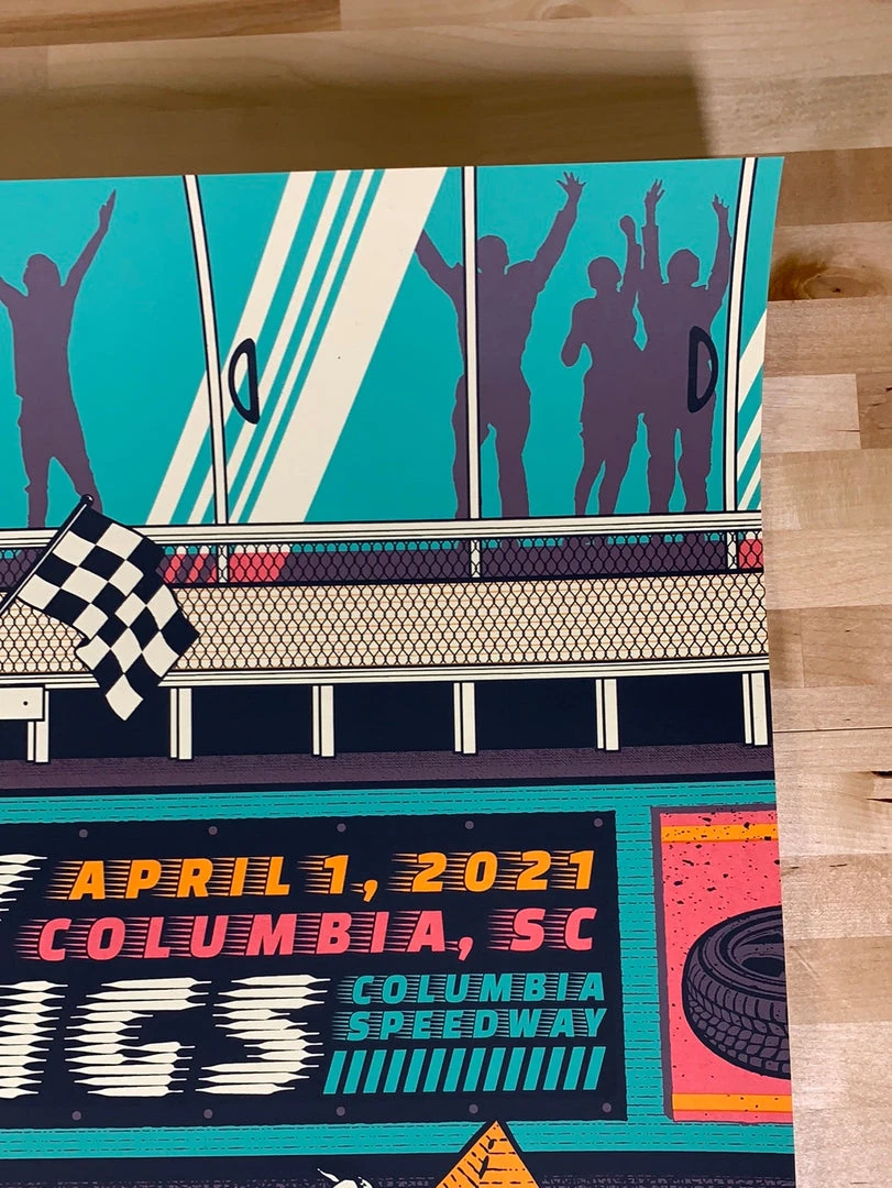 Billy Strings - 2021 Status Serigraph Poster Columbia, SC 4/1 6 Billy Strings - 2021 Status Serigraph Poster Columbia, SC 4/1