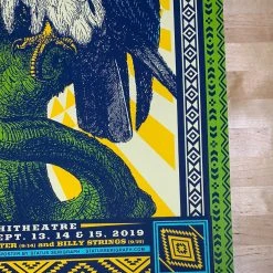 Greensky Bluegrass - 2019 Status Serigraph Poster Red Rocks, Morrison, CO 1st